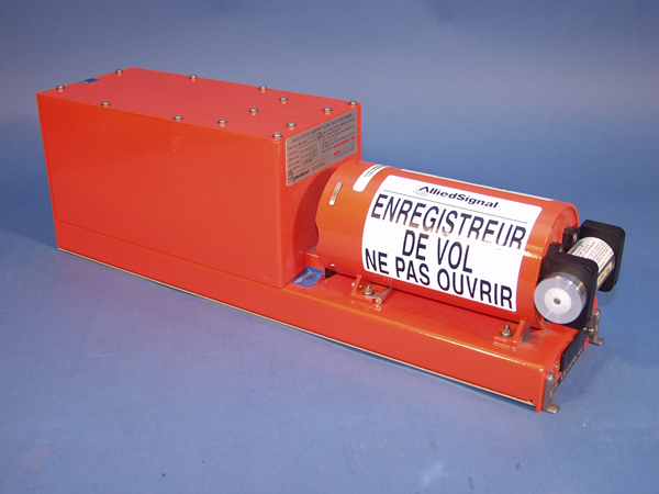 A flight data recorder, the "black box" that survives the crash and explains the flight. Photo via Wikimedia Commons.